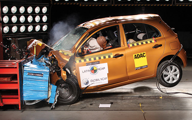 Nissan micra crash test 2012 #7