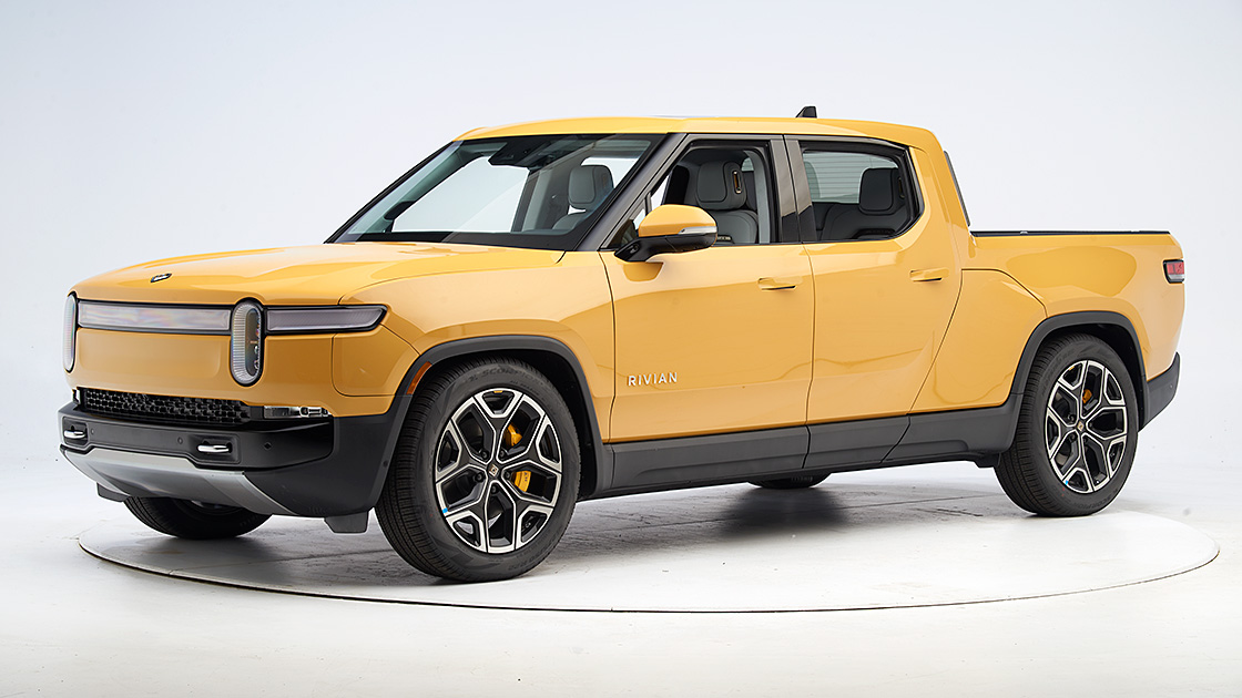 Rivian R1T earns Top Safety Pick+